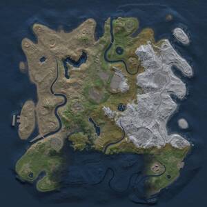 Thumbnail Rust Map: Procedural Map, Size: 4000, Seed: 611407974, 15 Monuments