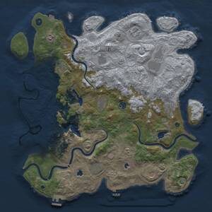 Thumbnail Rust Map: Procedural Map, Size: 4500, Seed: 1427476521, 17 Monuments