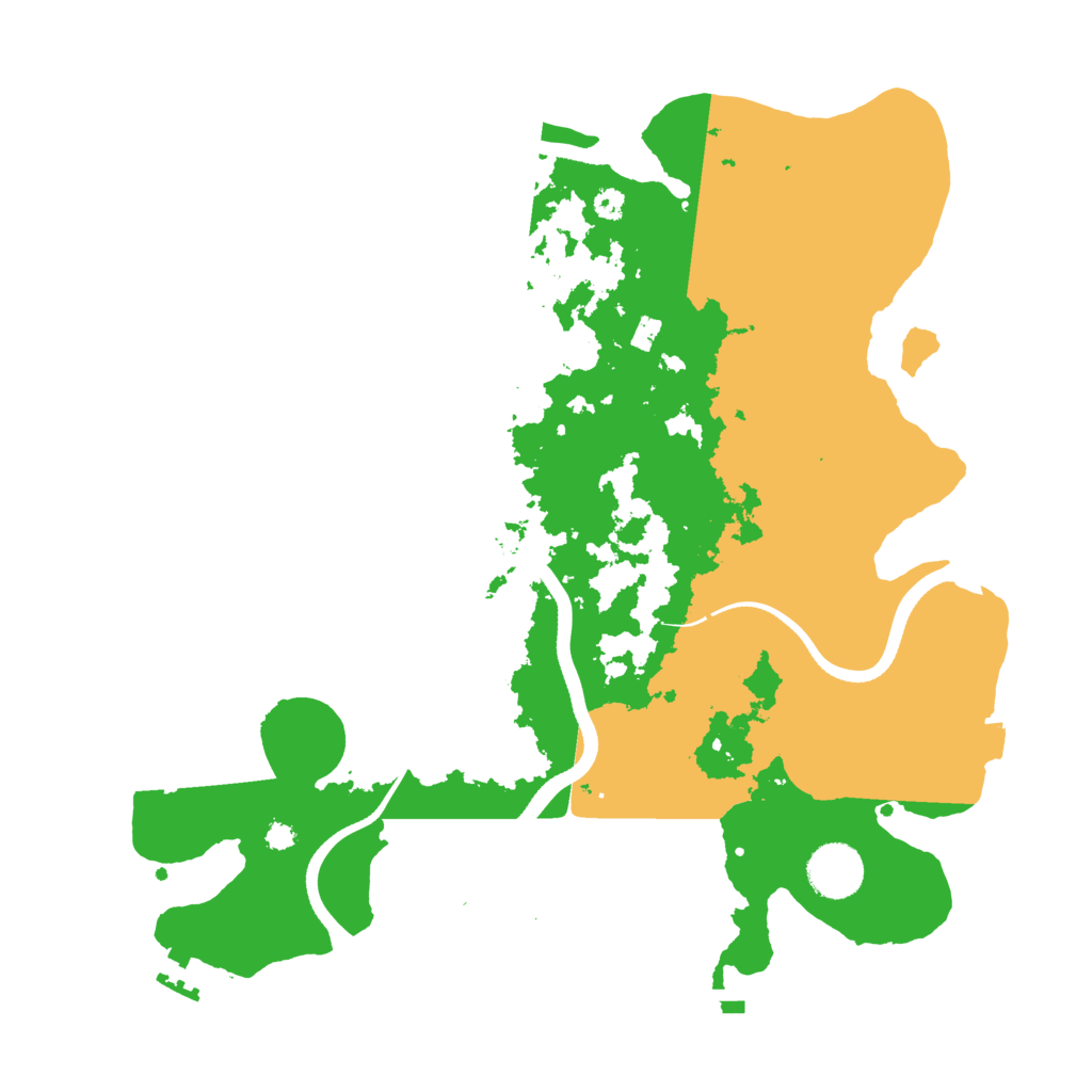 Biome Rust Map: Procedural Map, Size: 3500, Seed: 1428716113