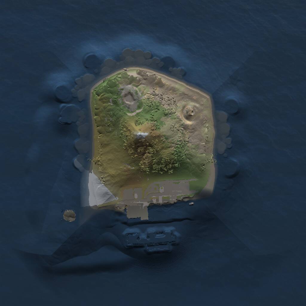 Rust Map: Procedural Map, Size: 1000, Seed: 2053503259, 2 Monuments