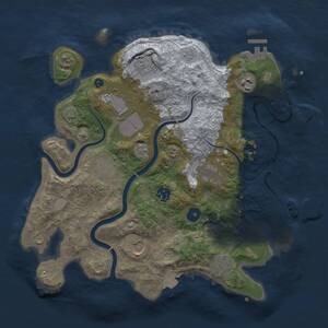 Thumbnail Rust Map: Procedural Map, Size: 3500, Seed: 503515406, 15 Monuments