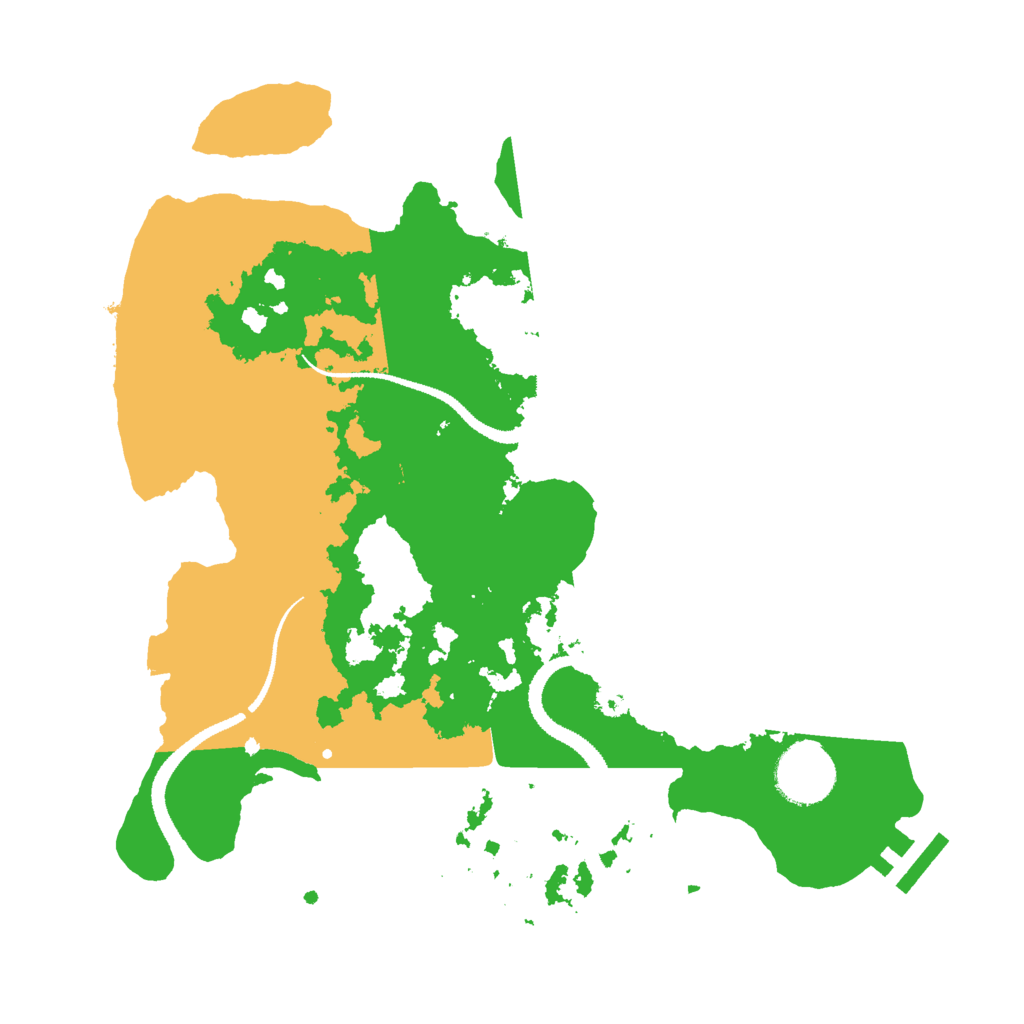 Biome Rust Map: Procedural Map, Size: 3000, Seed: 1201868783