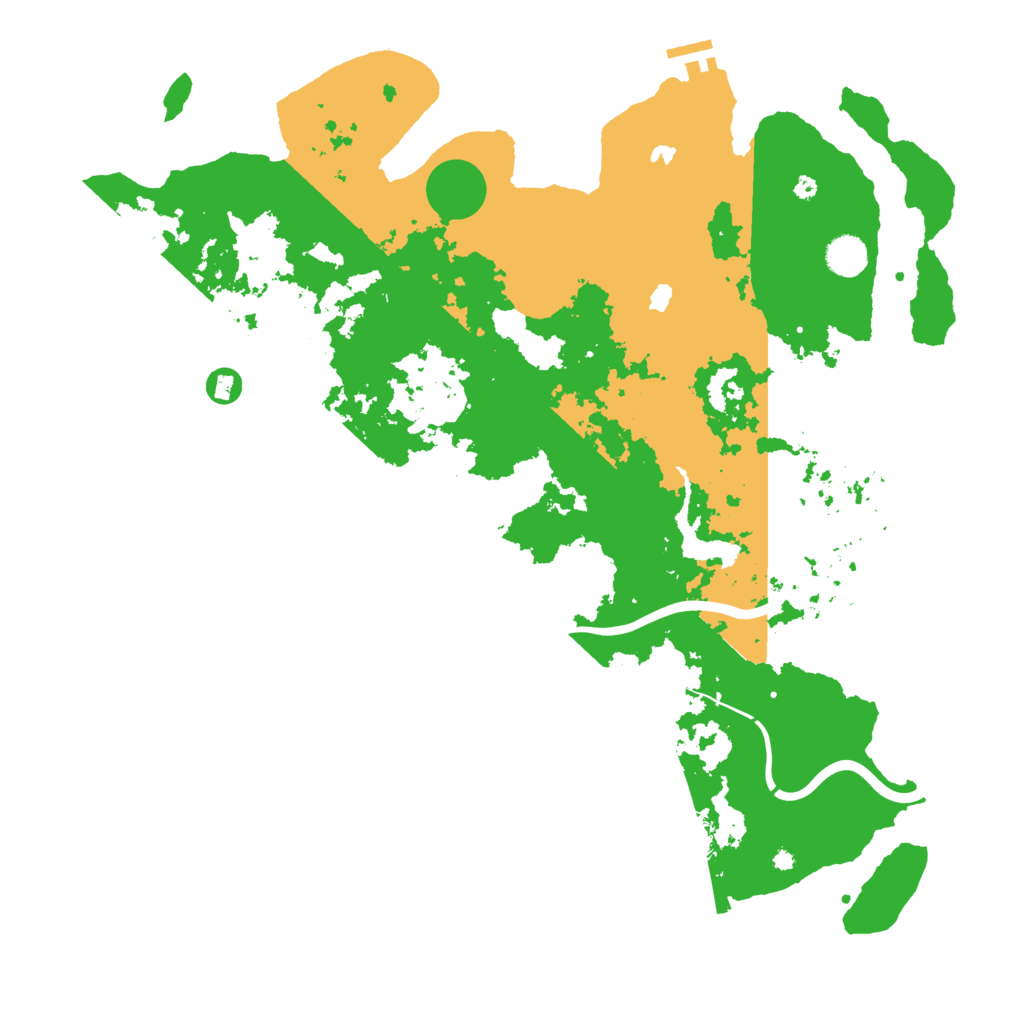 Biome Rust Map: Procedural Map, Size: 4500, Seed: 390260025