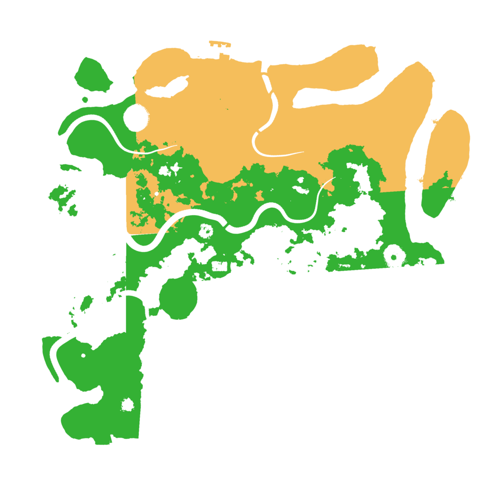 Biome Rust Map: Procedural Map, Size: 3500, Seed: 88079455