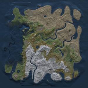 Thumbnail Rust Map: Procedural Map, Size: 4250, Seed: 1555341345, 17 Monuments