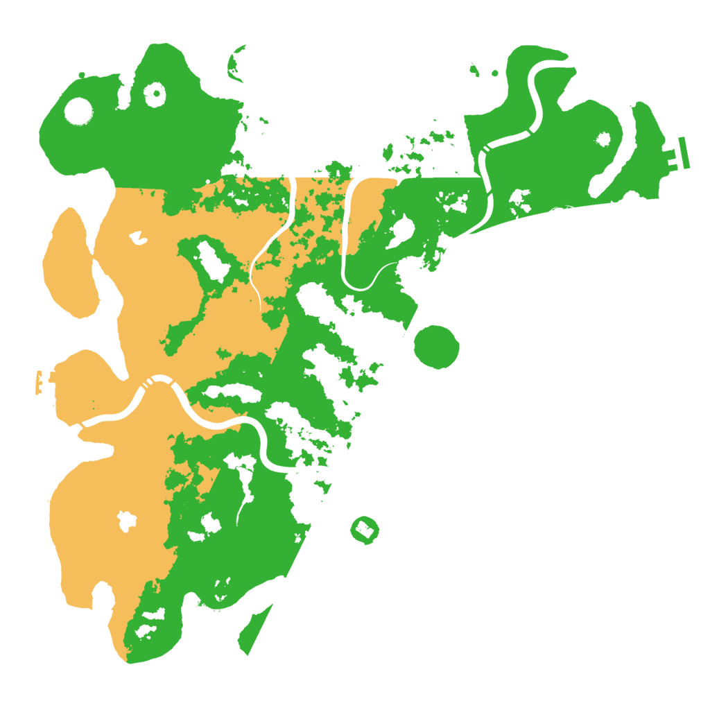 Biome Rust Map: Procedural Map, Size: 4500, Seed: 966521750