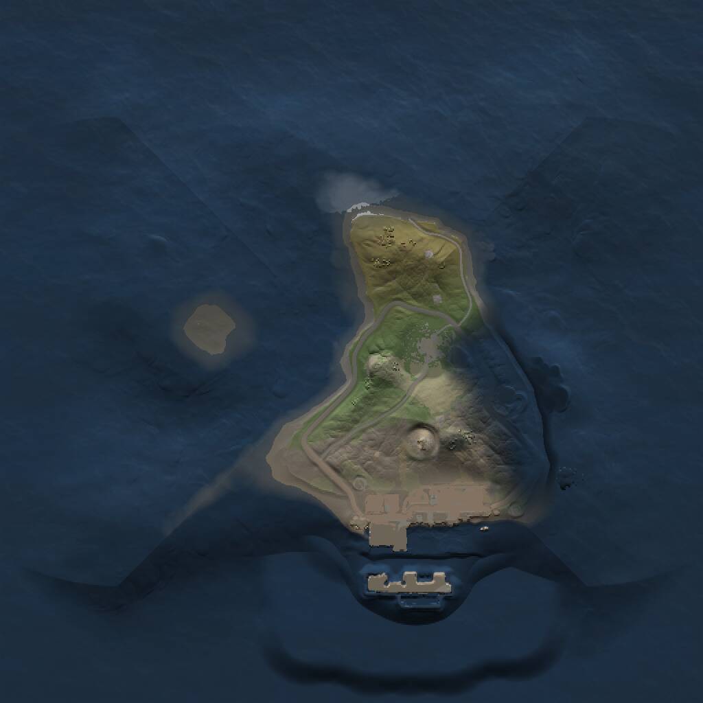 Rust Map: Procedural Map, Size: 1300, Seed: 1735506164, 2 Monuments