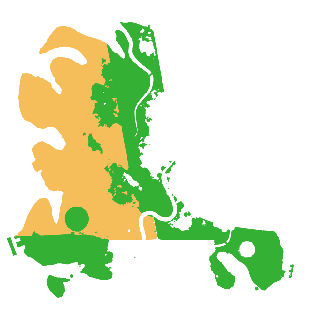 Biome Rust Map: Procedural Map, Size: 3500, Seed: 1425636
