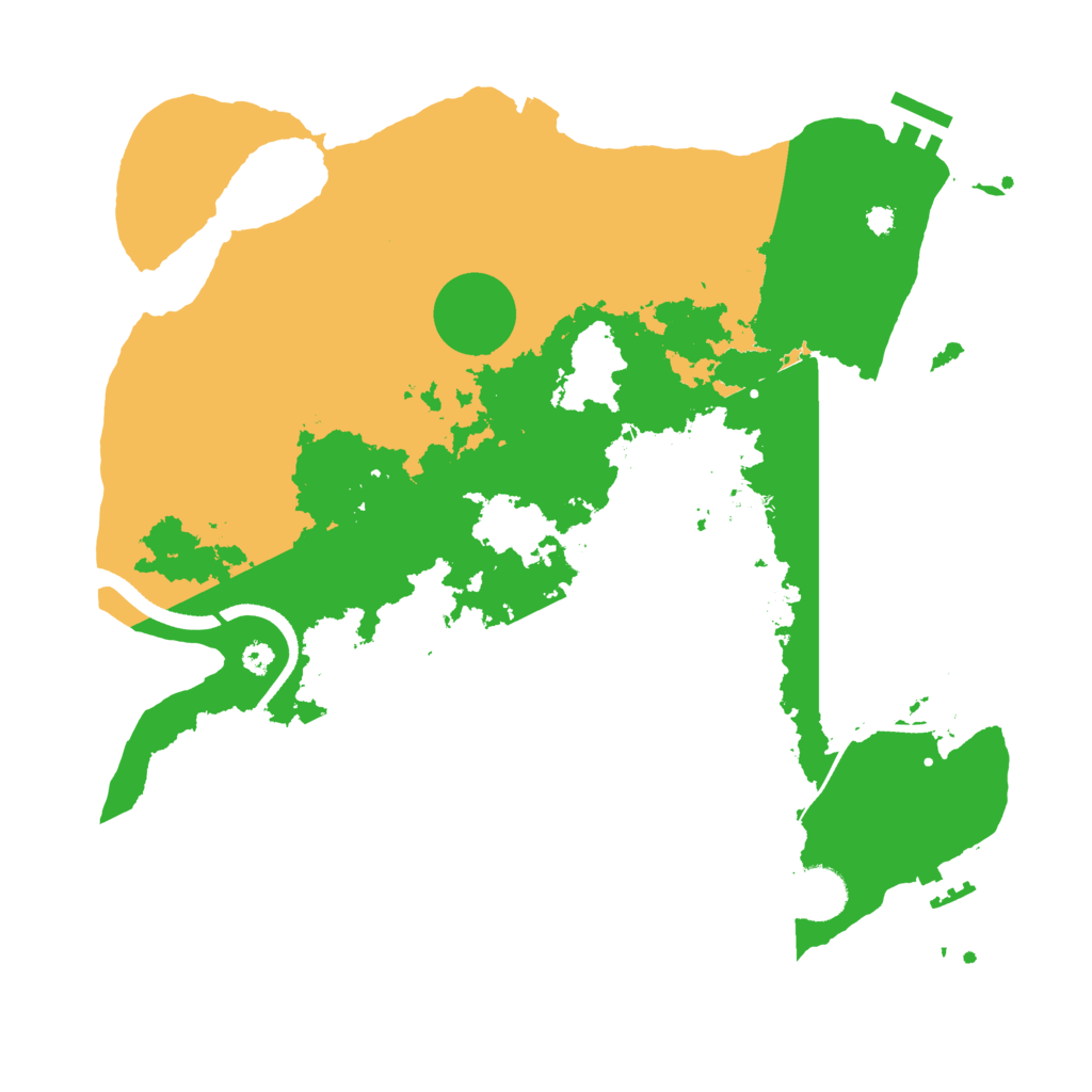 Biome Rust Map: Procedural Map, Size: 3500, Seed: 1706608165