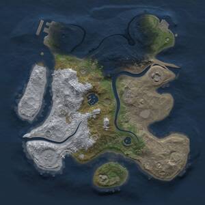 Thumbnail Rust Map: Procedural Map, Size: 2700, Seed: 49606766, 8 Monuments