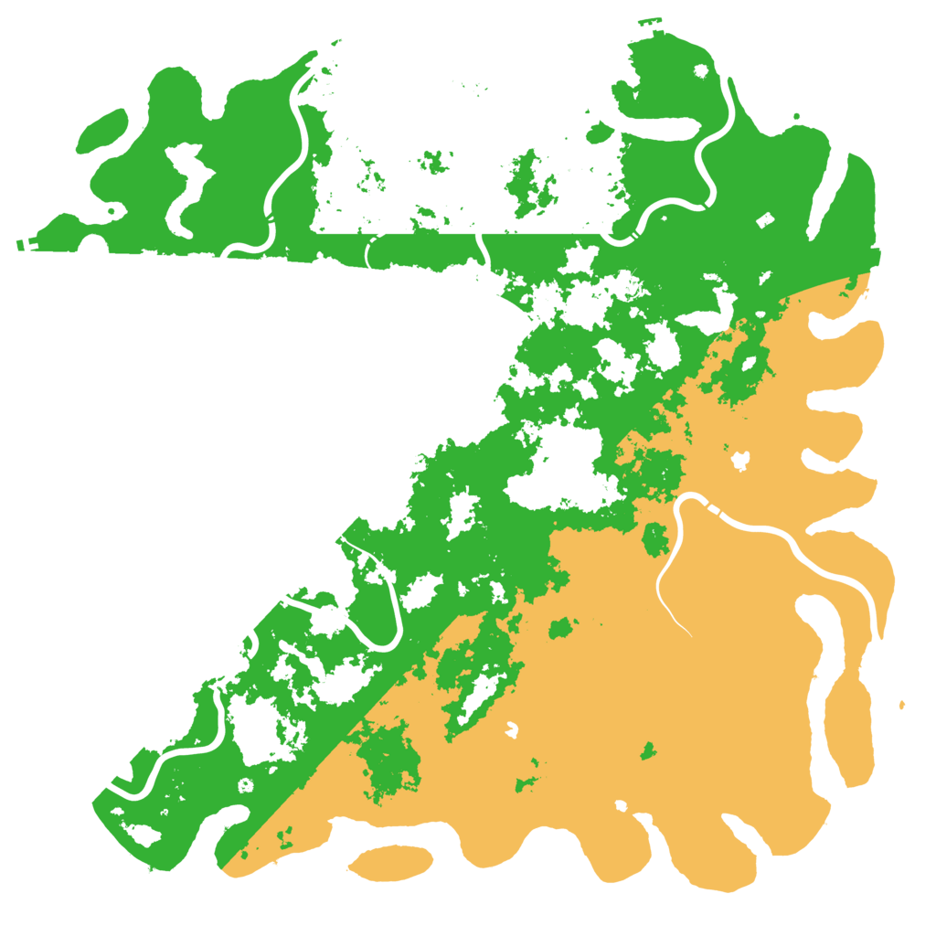 Biome Rust Map: Procedural Map, Size: 6000, Seed: 1230731847