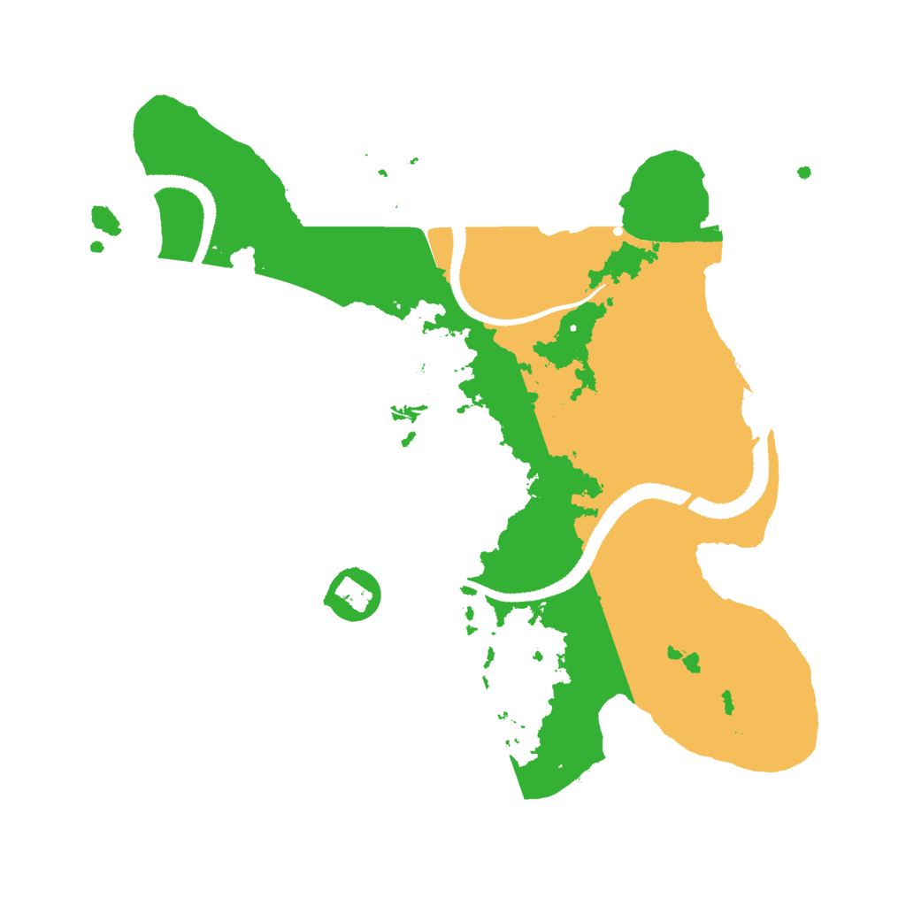 Biome Rust Map: Procedural Map, Size: 2800, Seed: 2020188802