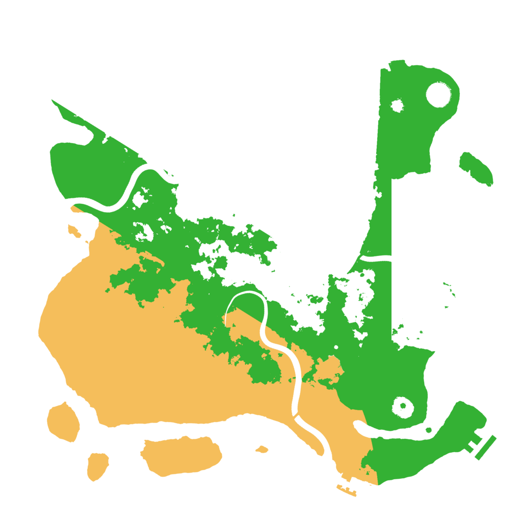 Biome Rust Map: Procedural Map, Size: 3700, Seed: 575402813