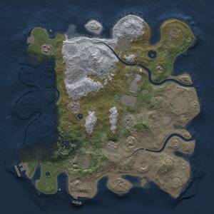 Thumbnail Rust Map: Procedural Map, Size: 3750, Seed: 29013090, 16 Monuments
