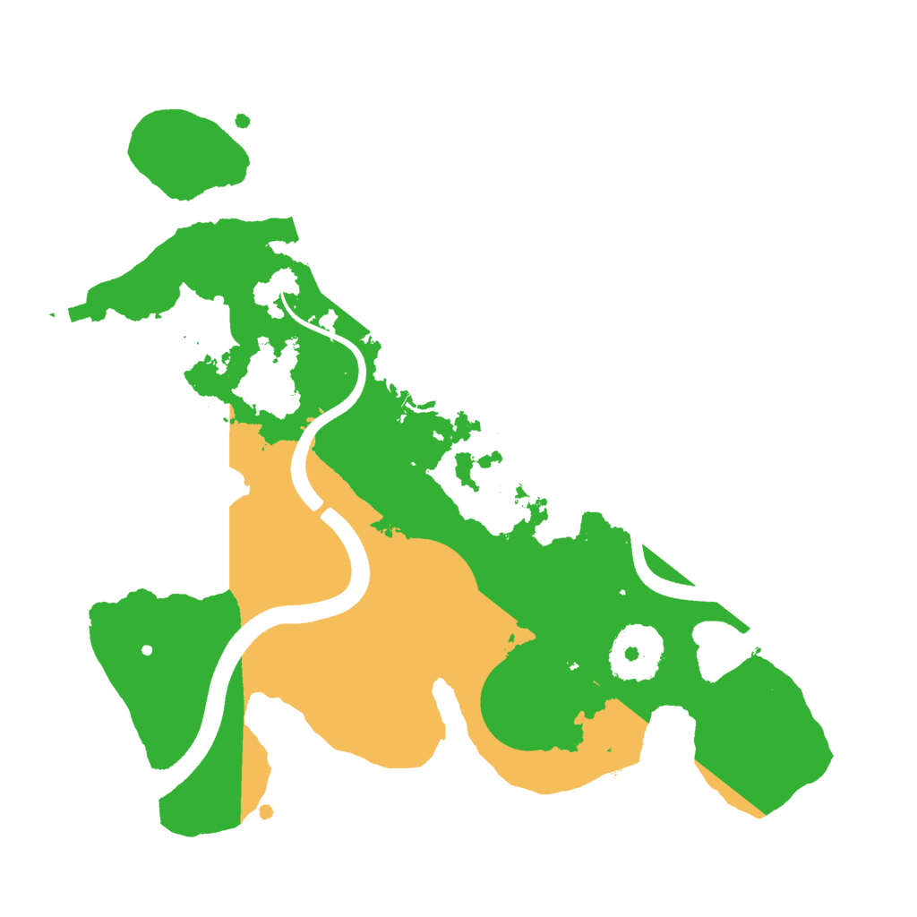 Biome Rust Map: Procedural Map, Size: 2500, Seed: 406759818