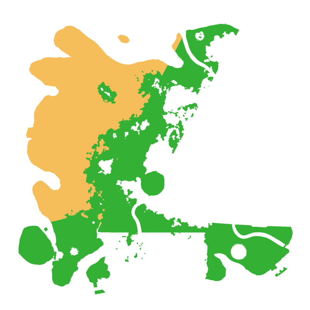 Biome Rust Map: Procedural Map, Size: 3500, Seed: 300220085