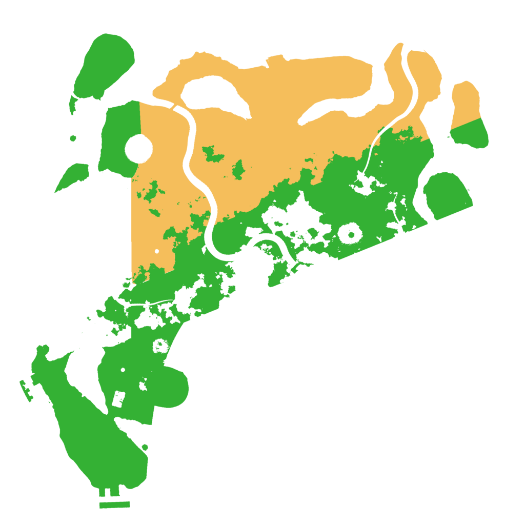 Biome Rust Map: Procedural Map, Size: 3500, Seed: 901495748