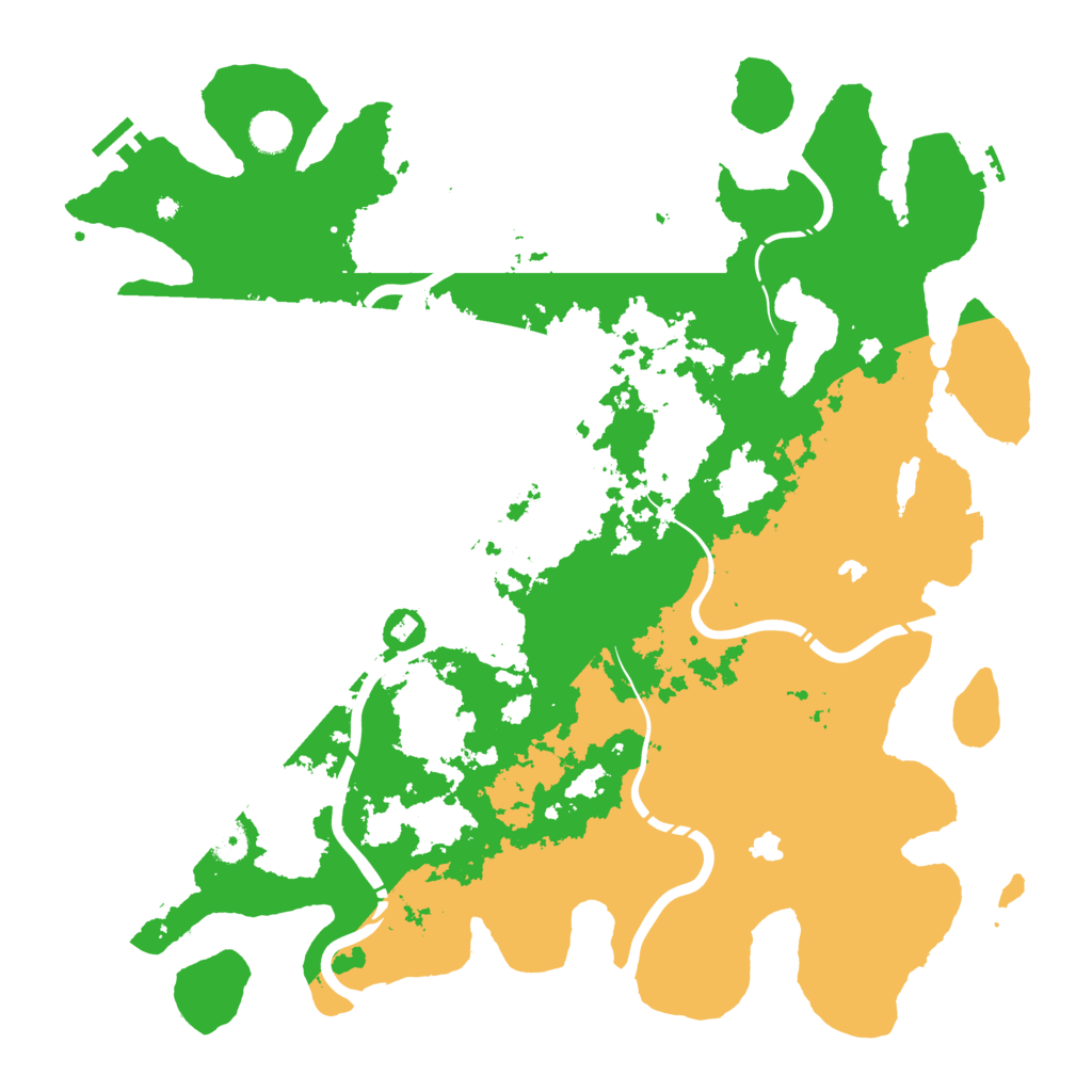 Biome Rust Map: Procedural Map, Size: 4500, Seed: 233267258