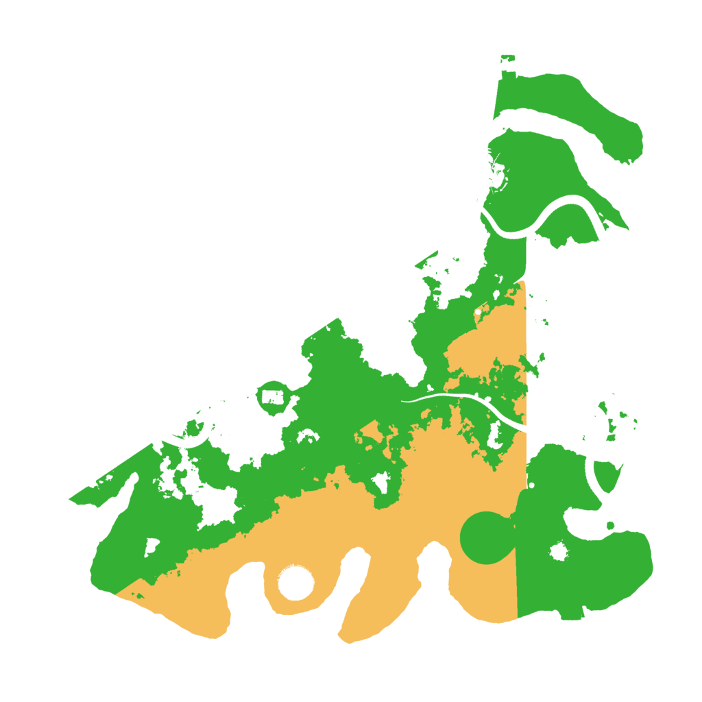 Biome Rust Map: Procedural Map, Size: 3500, Seed: 227951018