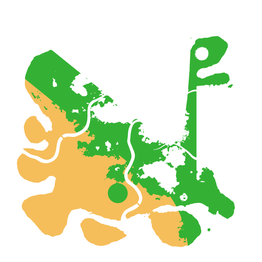 Biome Rust Map: Procedural Map, Size: 3500, Seed: 551653470