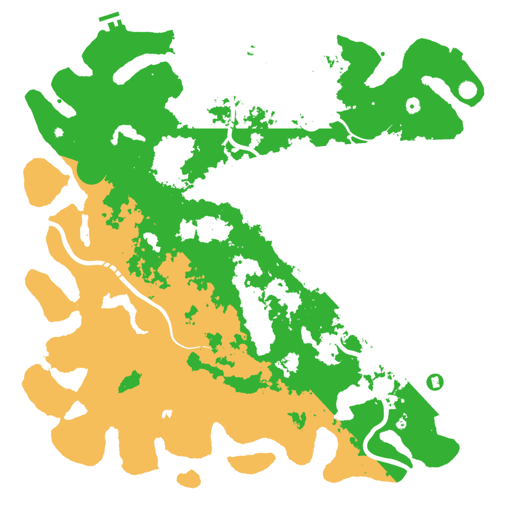 Biome Rust Map: Procedural Map, Size: 5000, Seed: 92524054