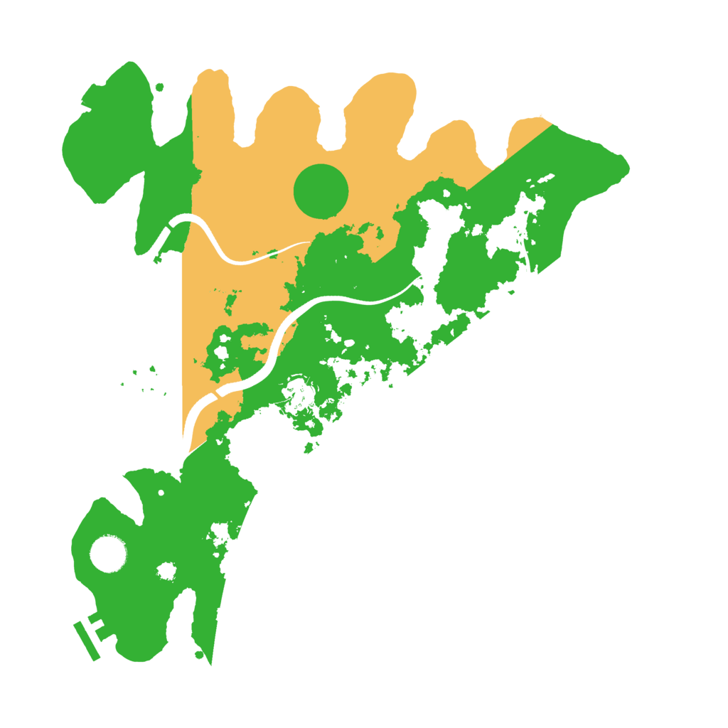 Biome Rust Map: Procedural Map, Size: 3500, Seed: 839819398