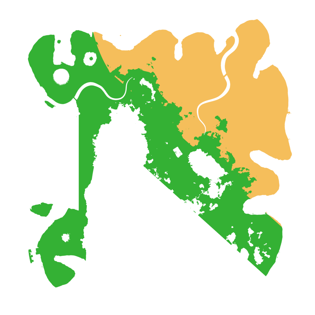 Biome Rust Map: Procedural Map, Size: 3500, Seed: 33647