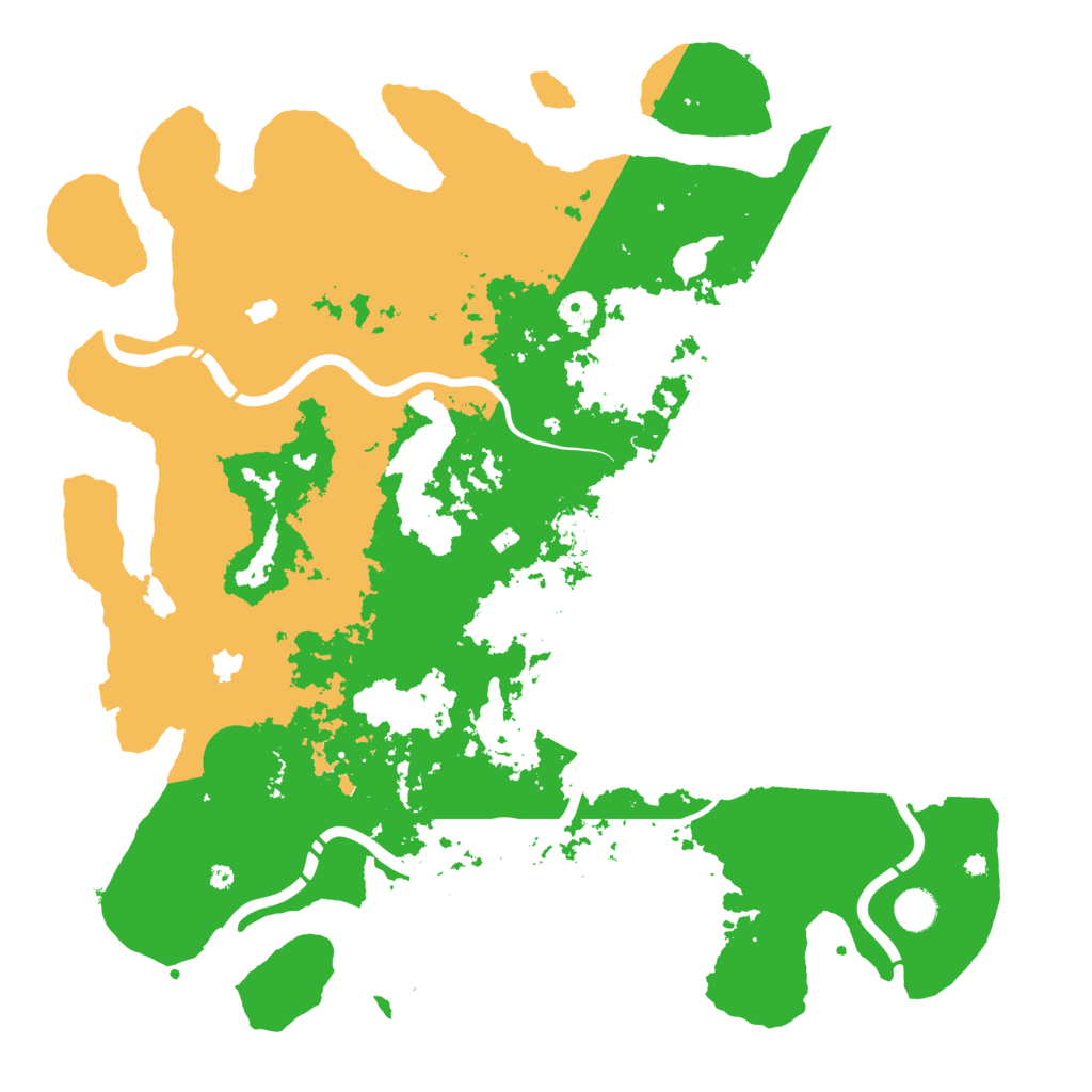 Biome Rust Map: Procedural Map, Size: 4500, Seed: 1870452132