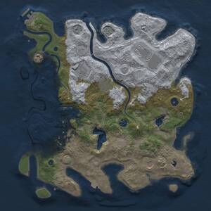 Thumbnail Rust Map: Procedural Map, Size: 4000, Seed: 504656048, 14 Monuments