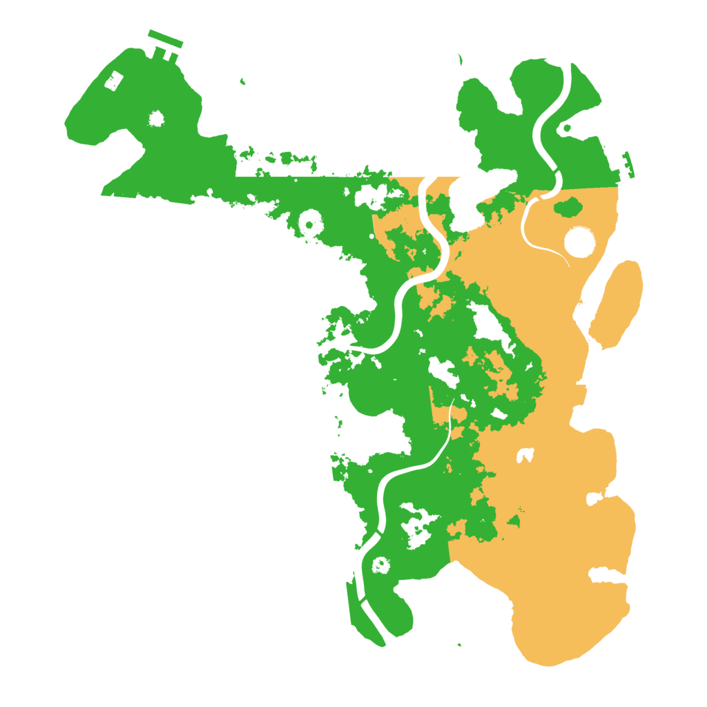 Biome Rust Map: Procedural Map, Size: 4000, Seed: 70444