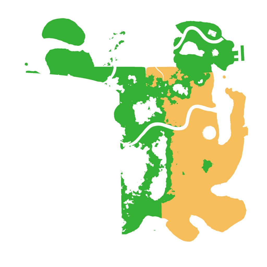 Biome Rust Map: Procedural Map, Size: 3500, Seed: 714301775