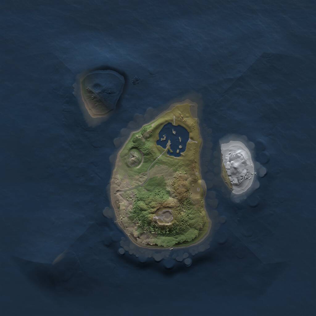 Rust Map: Procedural Map, Size: 1500, Seed: 870612821, 2 Monuments