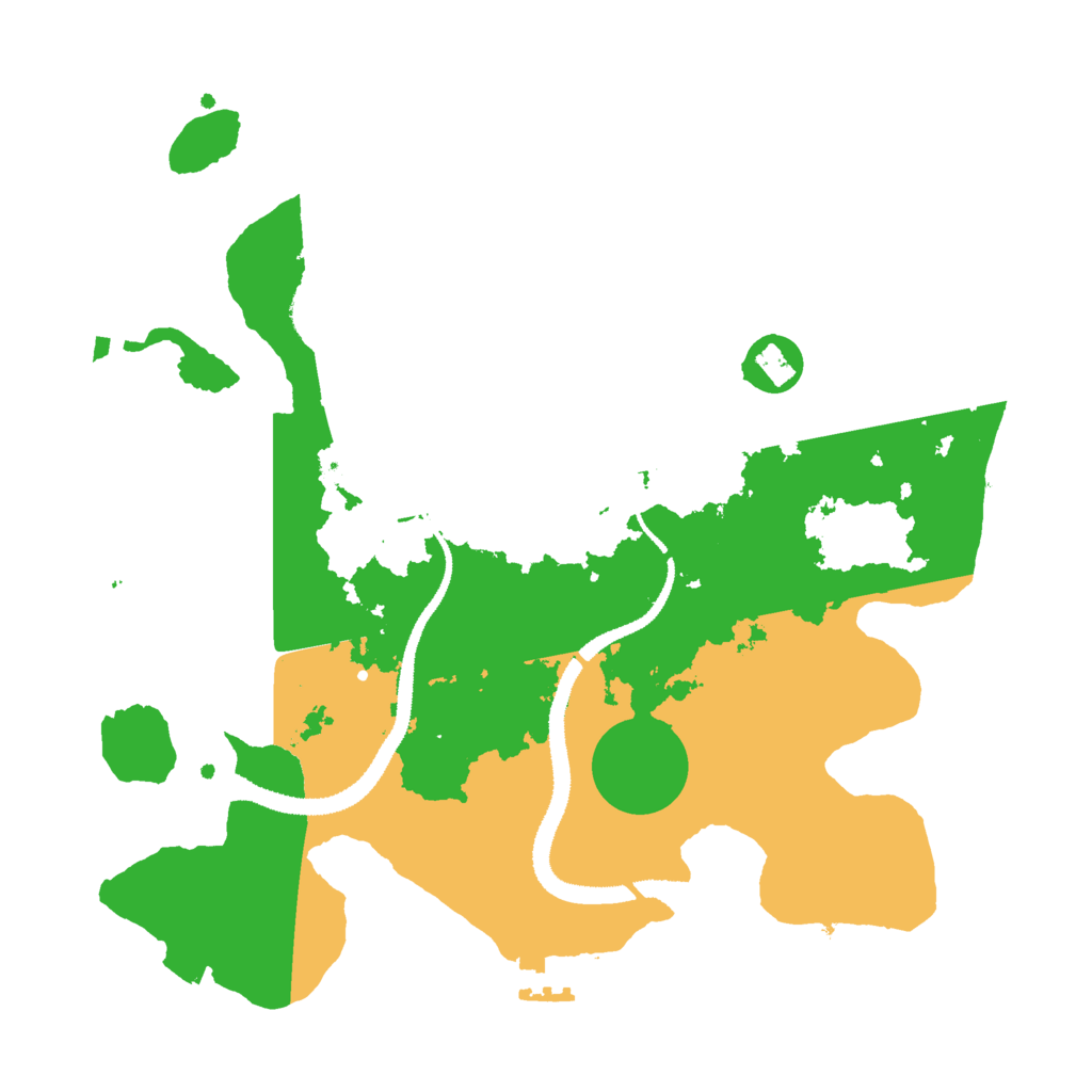 Biome Rust Map: Procedural Map, Size: 3000, Seed: 84865