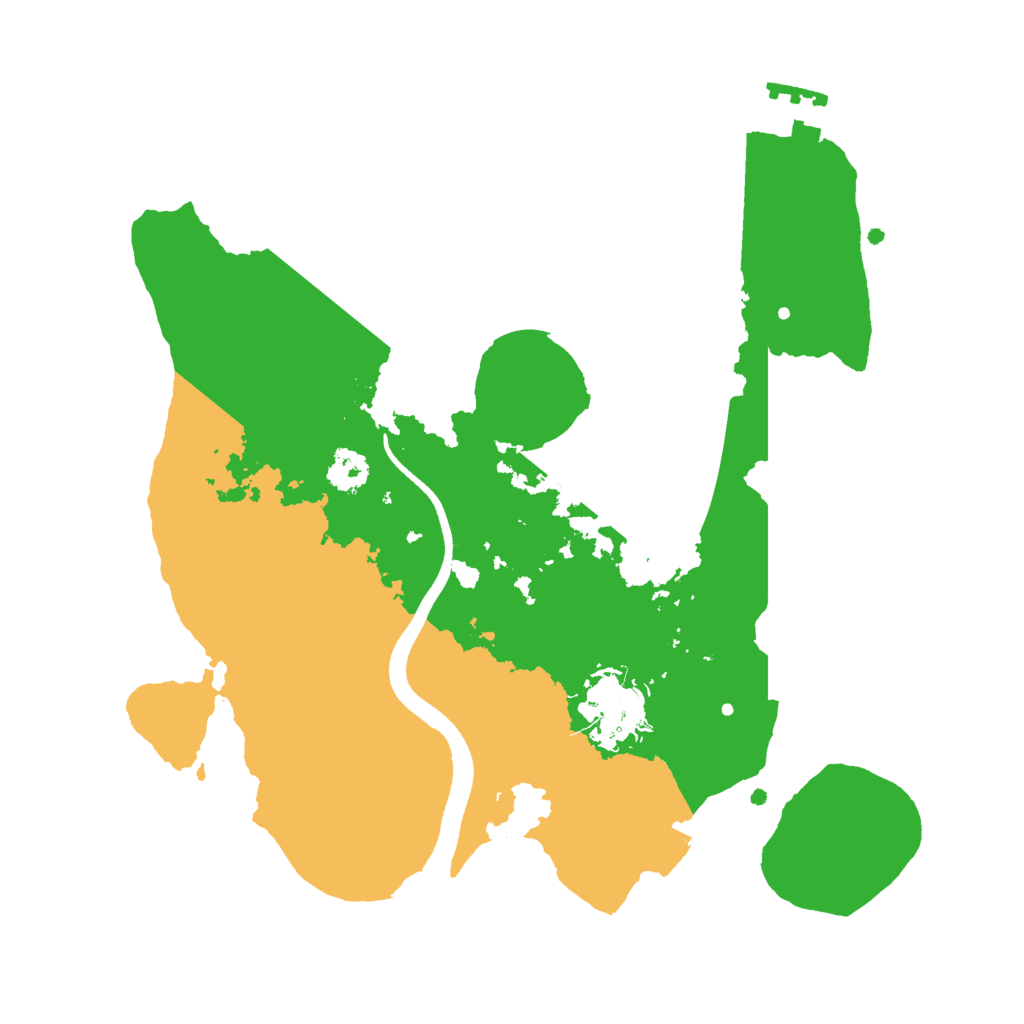 Biome Rust Map: Procedural Map, Size: 2500, Seed: 676767