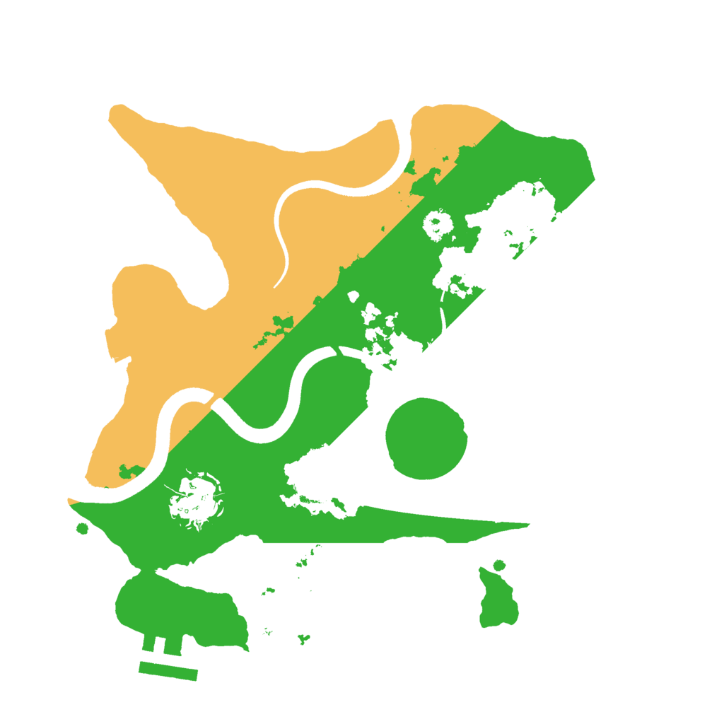 Biome Rust Map: Procedural Map, Size: 2500, Seed: 5011010