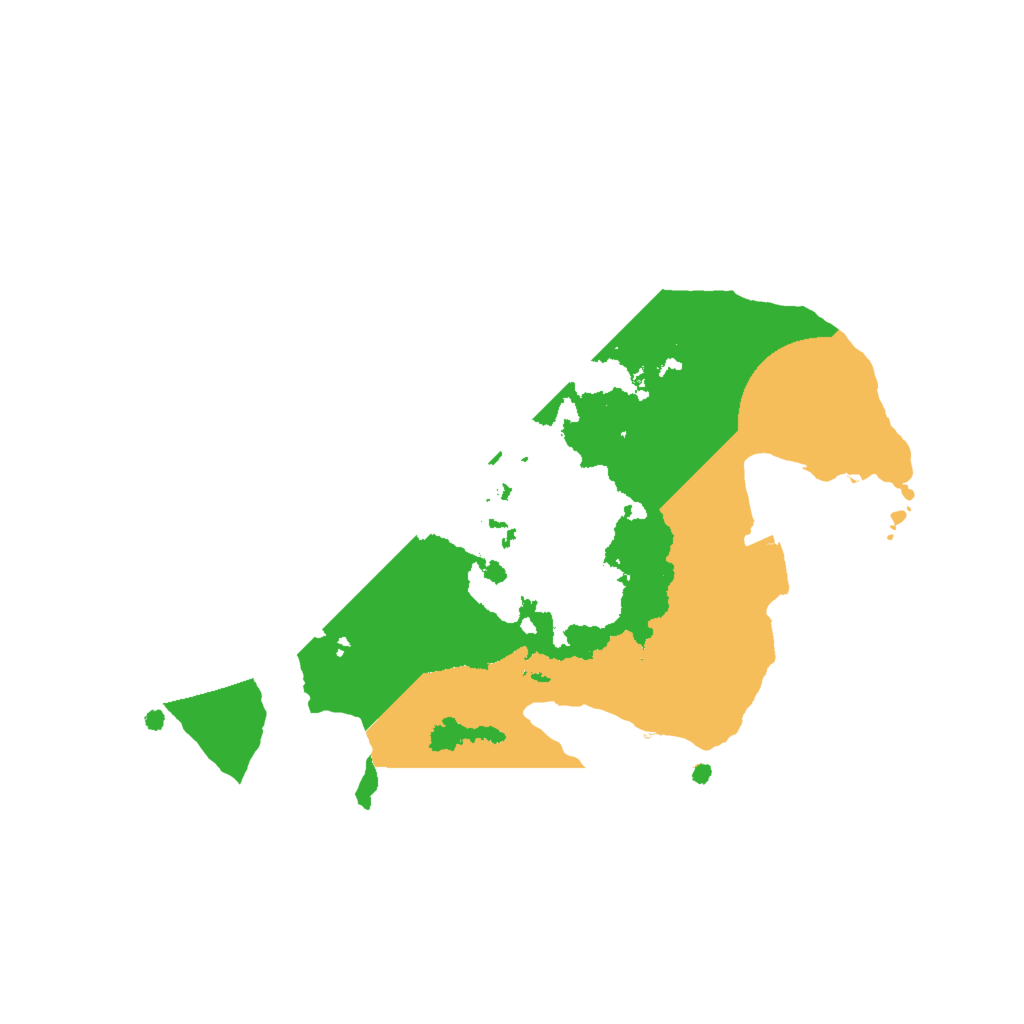 Biome Rust Map: Procedural Map, Size: 2000, Seed: 36531
