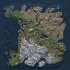 Thumbnail Rust Map: Procedural Map, Size: 4250, Seed: 373775584, 17 Monuments