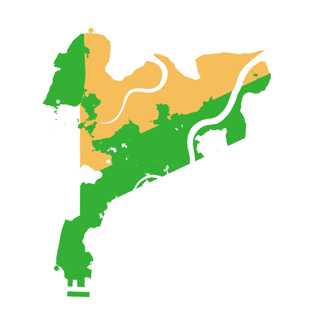 Biome Rust Map: Procedural Map, Size: 2500, Seed: 1860361881