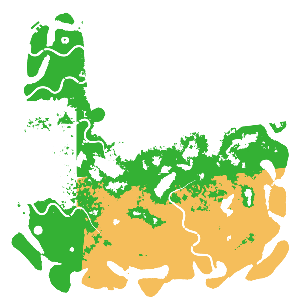 Biome Rust Map: Procedural Map, Size: 6000, Seed: 1550958183