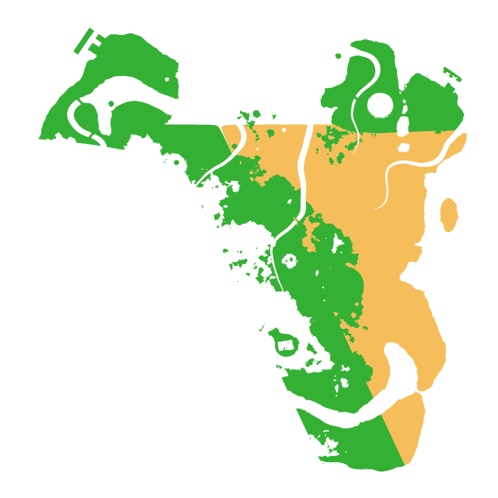 Biome Rust Map: Procedural Map, Size: 3500, Seed: 1436565860