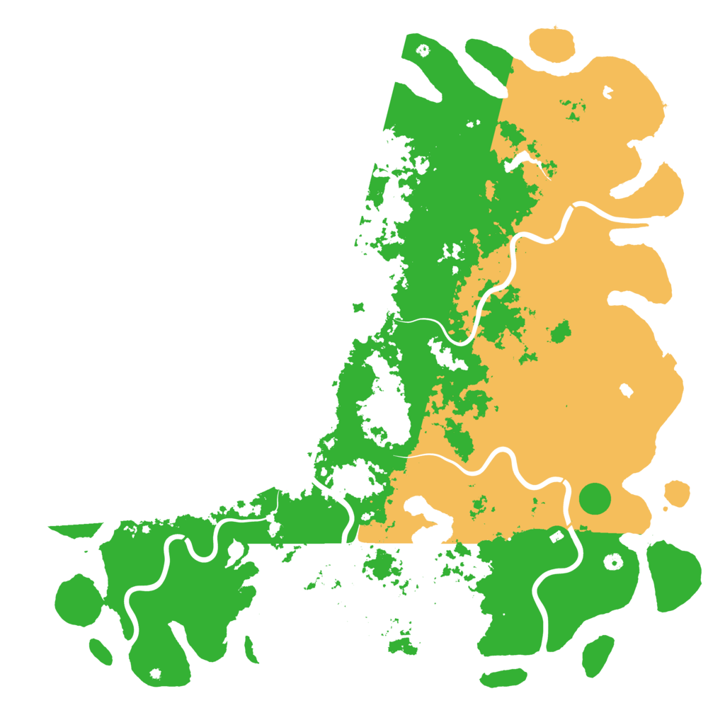 Biome Rust Map: Procedural Map, Size: 6000, Seed: 1405750601