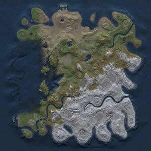 Thumbnail Rust Map: Procedural Map, Size: 4250, Seed: 80561746, 15 Monuments