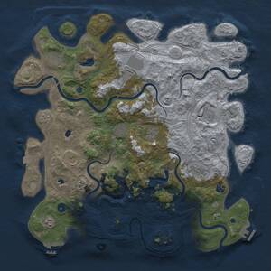 Thumbnail Rust Map: Procedural Map, Size: 4500, Seed: 1430505270, 16 Monuments