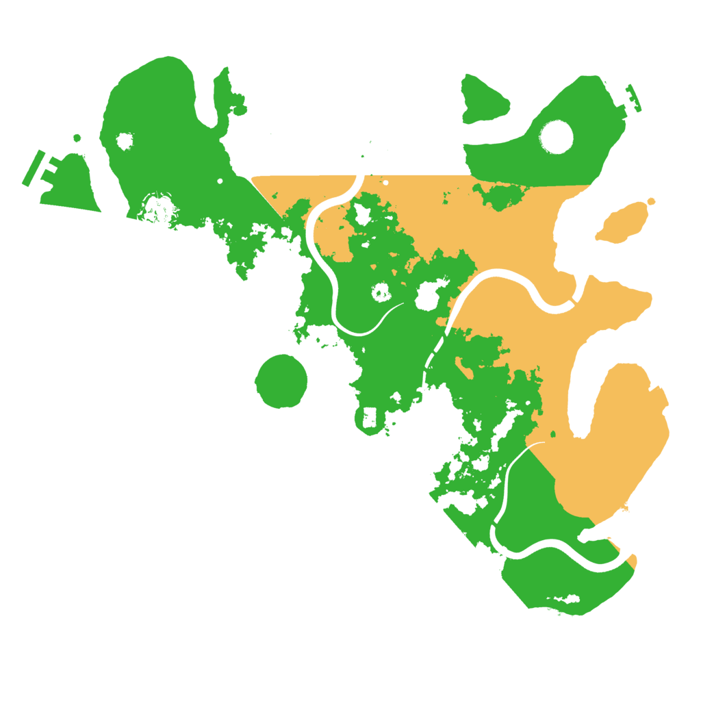 Biome Rust Map: Procedural Map, Size: 3700, Seed: 1311619763