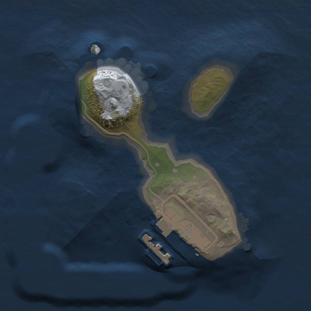 Rust Map: Procedural Map, Size: 1300, Seed: 804553362, 2 Monuments