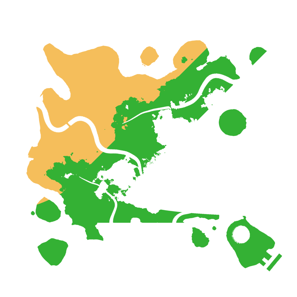 Biome Rust Map: Procedural Map, Size: 3000, Seed: 37213