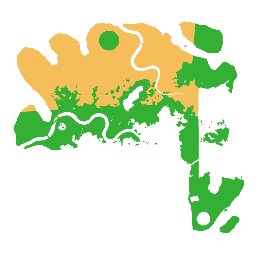 Biome Rust Map: Procedural Map, Size: 3500, Seed: 195507067