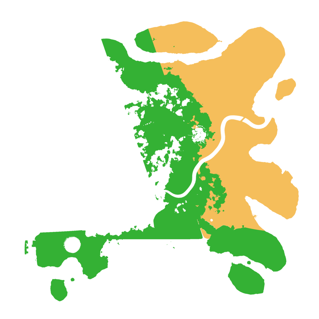 Biome Rust Map: Procedural Map, Size: 3500, Seed: 481420748