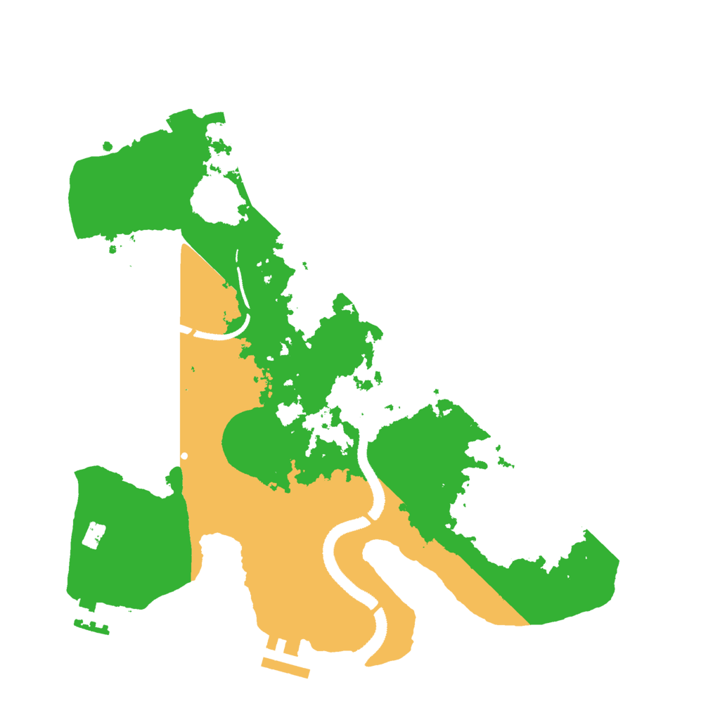 Biome Rust Map: Procedural Map, Size: 3000, Seed: 2061408078