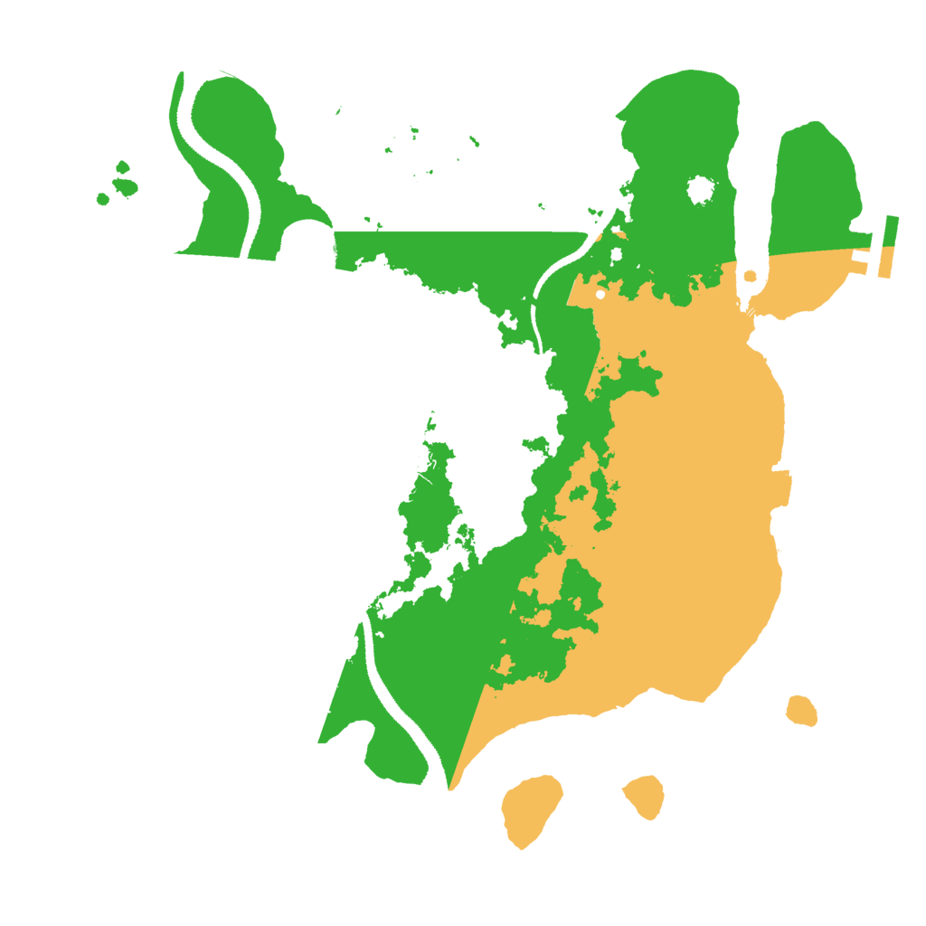 Biome Rust Map: Procedural Map, Size: 3000, Seed: 87345834